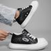 Invisible Heightening Thick-soled Casual Board Shoes Men's Shoes Muffin Bottom Casual Round Head White Shoes_vogvips.com