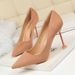 Elegant Pointed Toe Stiletto Heels For Women - Ultra High Heel (8cm+) Suede Dress Shoes For Parties & Special Occasions_vogvips.com