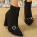 666-60 Women's Long Boots Pointed Toes, Thick High Heels, With A Comfortable, Warm, And Elegant Zipper At The Back_vogvips.com