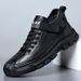 European Warm Series Martin Spring Short Cowhide Work Boots Casual Outdoor Hiking High-top Men's Shoes_vogvips.com