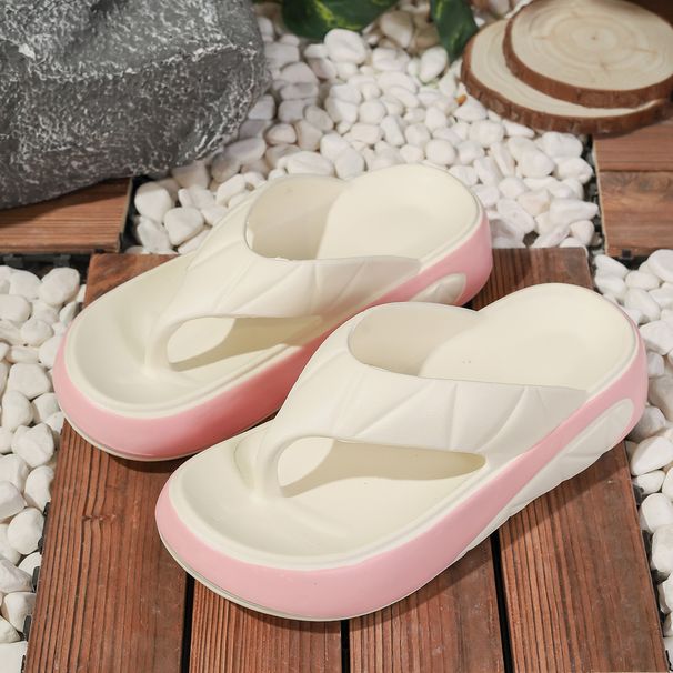 Summer EVA Thick Soled 6cm Flip Flops For Women To Wear Outside To Increase Height, Soft Sole, Wear Resistant Flip Flops Ins Trend_vogvips.com