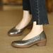 Direct From The Manufacturer, Genuine Soft 2026 Spring/autumn Soft-soled Shallow New Style Round-toe Women's Shoes,_vogvips.com