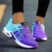 Dazzling Women's Vulcanized Shoes Color Blocking Trendy Design Breathable Thick Soled Shoes Jogging Track Field Tennis Shoes_vogvips.com