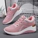 Women's Casual Shoes Women's Shoes Thick-soled Heightening Single Shoes Shallow Mouth Fly-woven Shoes Breathable Mesh Shoes_vogvips.com