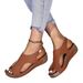 New Large Thick Bottom Fish Mouth Slope Heel Sandals For Women_vogvips.com