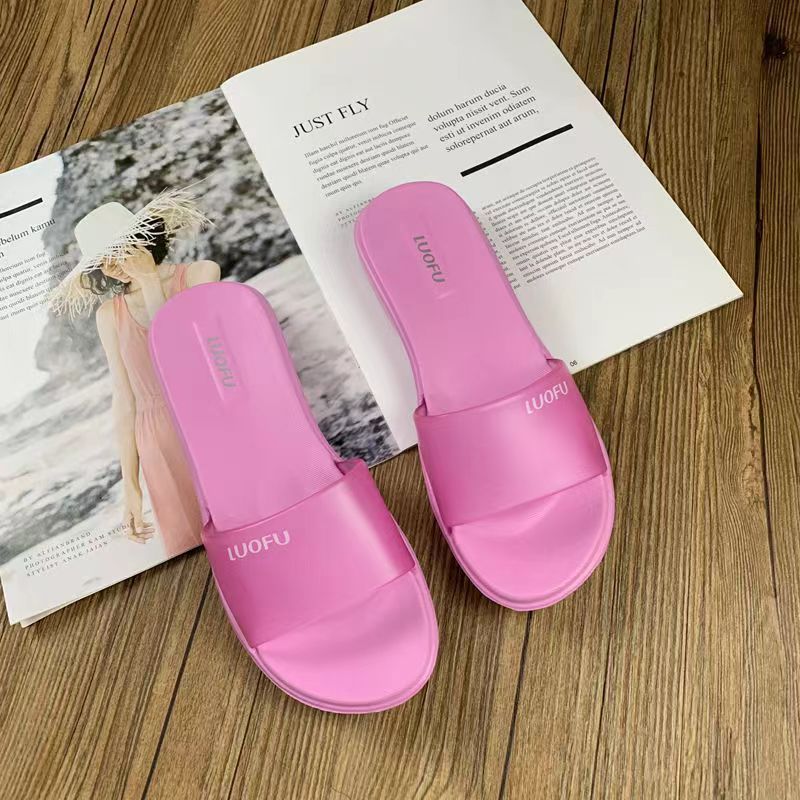 Luofu Women's Summer Crystal Jelly Slippers Indoor Non-Slip Odor-Resistant Home Bathroom Shower Sandals_vogvips.com