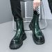 New Fashion Chelsea Boots Men's Pointy Toe Retro Boots British Men's Boots Leather Boots Leather Shoes_vogvips.com