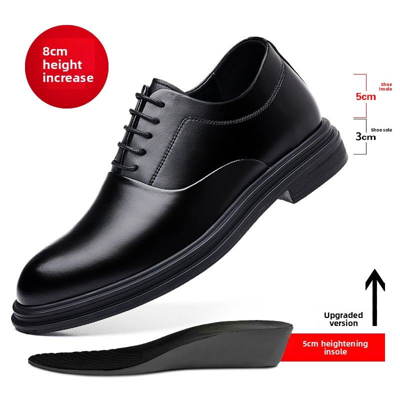 Men's Genuine Leather Oxford Dress Shoes Pointed Toe Wedding Shoes Formal Shoes_vogvips.com