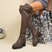 Women's Over The Knee Boots High Heel Round Toe Chunky Heel Winter Boots For Women Fashion Long Boots_vogvips.com