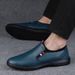Men's Round Head Men's Casual Sleeve Loafers Work Shoes_vogvips.com