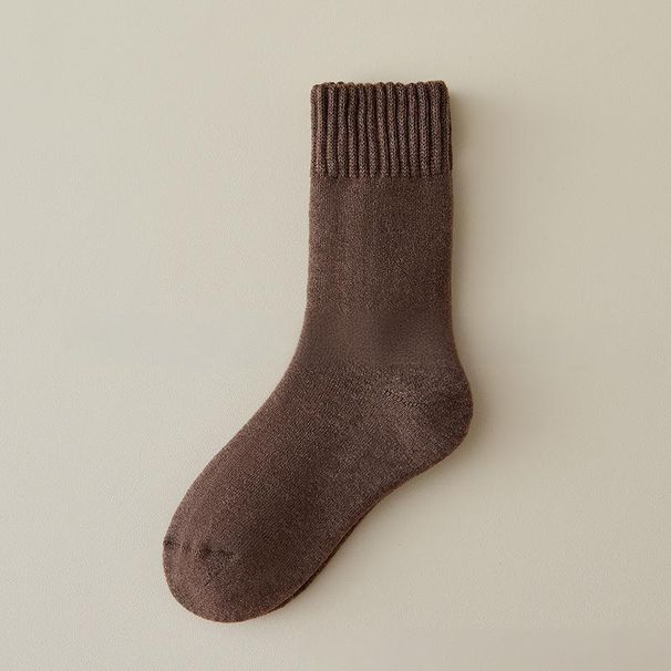 Women's Winter Thermal Wool Socks - Soft & Warm Mid-Calf Socks With Fleece Lining, Anti-Bacterial & Odor-Resistant, Perfect For Cold Weather_vogvips.com