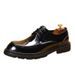 Men's Real Men's Formal Wear, English Derby Shoes, Patent Leather Glossy Business Shoes_vogvips.com