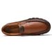 European Warm Series High-End Men's Middle-Aged Leather Top Layer Cowhide Wear-Resistant Durable Large Size Slip-On Dad With Fleece Cotton_vogvips.com