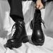 European Warm Series Xueyunxuan Off-Size Genuine Martin British Style High-Top Winter Leather Shoes Black Ankle Boots For Men_vogvips.com