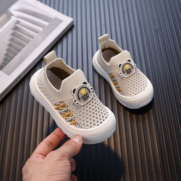 Children's Fly-Knit Summer Toddler Shoes, Soft-Soled Non-Slip Breathable Sports Boys, Slip-On Casual Shoes For Girls_vogvips.com