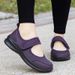 Low Cut Thick Soled With Hollow Buckle Spring And Summer 2025, Casual Plus Size Mesh Shoes For The Elderly E49_vogvips.com