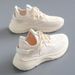 LD290 New Women 2023 Summer Flyknit Breathable Thick Sole Height Increasing Simple Mesh White Shoes For Running_vogvips.com