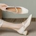 French Vintage Mary Jane Shoes For Women, New Spring/autumn 26 Style, Square Toe, Single Heel_vogvips.com