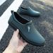 Men's Waterproof Slip-Resistant Work Shoes For Construction & Kitchen - Lightweight Soft Rubber Low-Cut Rain Boots (Black/Dark Green/Brown)_vogvips.com