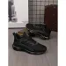 Unisex Leather Sandals Mules Black Embroidery Slip On Comfort Elastic Breathable_vogvips.com