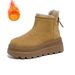 European Snow Boots Women's 2025 Winter New Fleece Fashion Casual Style Versatile Trendy Back Zipper Women's Boots_vogvips.com