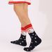Explosive plus-size wicking cotton striped socks for women mid-tube socks for men_vogvips.com