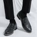 New Fashion Men's British Black Business Casual Loafer Shoes Daily Driving Office Leather Shoes One Foot Pedal Lazy Brown Banquet Dress Wedding Men's_vogvips.com