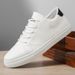 Summer New Style plus Size Men's Sneakers Korean Casual Sports Trendy White Single Shoes for Students_vogvips.com