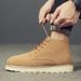 Tooling Boots Men's High-top Platform Short Boots Leather Boots Retro Super-hot Men's Martin Boots_vogvips.com