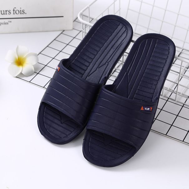 Ebang Couple All Season Sandals Men's Indoor Home Hotel Bathhouse Women's Summer Flower Decoration_vogvips.com