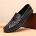 2025 Summer New Casual Versatile Slip-On Soft Sole Loafers Leather Men's Shoes_vogvips.com