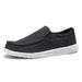 Men's Slip-On Canvas Loafers - Breathable Comfort, Lightweight Casual Shoes For Spring, Summer & Fall - Round Toe, Elastic Band, Neutral Style_vogvips.com