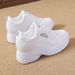 Foreign Trade Cross-Border Dad For Women, New Spring And Autumn Style, Height-Increasing Casual Sports White Shoes, Mesh_vogvips.com