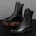 European Warm Series 2019 Winter New High-top Martin With Fleece Zipper Men's Leather Boots_vogvips.com