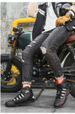 Men's Motorcycle Shoes, Non Slip Hight Top Durable Comfy Boots For Men's Winter Outdoor Riding Activities Camping Outdoor_vogvips.com
