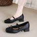 French Silver Flat Ballet Shoes Femininity Bow Fairy Style Word With Mary Jane Shoes_vogvips.com