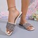 2026 Summer New Fashion Pearl Sequin Large Size Casual Beach Sandals Five Colors Flat Women's Slippers_vogvips.com
