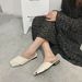 Women's Flat Mules Summer New Fashion Outdoor Woven Square Toe Slip-On Lazy Mules_vogvips.com