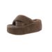 Autumn Winter 8CM Thick Sole For Women 2025 New Home Cross Furry Cotton Slippers_vogvips.com