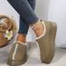 Women's Shoes Snow Boots For Women Winter New Thick Soled Round Toed Internet Celebrity Warm Cotton Shoes_vogvips.com