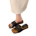 Pleated Strap Wedge Toe Post Slippers For Women Summer Outdoor 2025 New Korean Fairy Style Stunning Sandals_vogvips.com