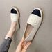 Women's Fisherman 2025 New Spring Color Block Flat Slip-On Loafers Lazy Shoes_vogvips.com