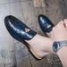 Large Size Leather British Style 2021 Spring Flat Half Mules Slip-On Trendy Men's Shoes_vogvips.com