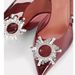 Custom-made By The Manufacturer, Women's Summer Amina New Style Pointed-toe Transparent Sandals With Straps, Thin Heels,_vogvips.com