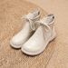 ShoeVault Vintage Handmade Lace-Up Chunky Short For Women Thick Sole Martin 2024 Autumn New High-Top Mom Shoes Leather Boots_vogvips.com
