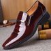 Leather For Men's Youth In Large Size, Business, Leisure, Formal Dress, Foot Covering Patent Leather, Glossy Shoes,_vogvips.com