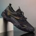 Men's Breathable Mesh Slip-On Sneakers With Rubber Sole For Summer Casual Wear, Lightweight And Comfortable Round Toe Shoes_vogvips.com