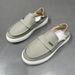 Men's Breathable Cloth Men's New Summer Thin Style, One Foot Lazy Driving Casual Canvas Shoes, Trendy Shoes For Men_vogvips.com