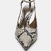 ZA2025 Autumn New Women's Shoes Snake Print Open Back Pointed Toe Stiletto Heels Fashionable Versatile One-Strap Sandals_vogvips.com