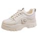 2025 Spring New Korean Style Dad For Female Students, Internet Celebrity Sneakers, Women's Casual Thick-Soled_vogvips.com